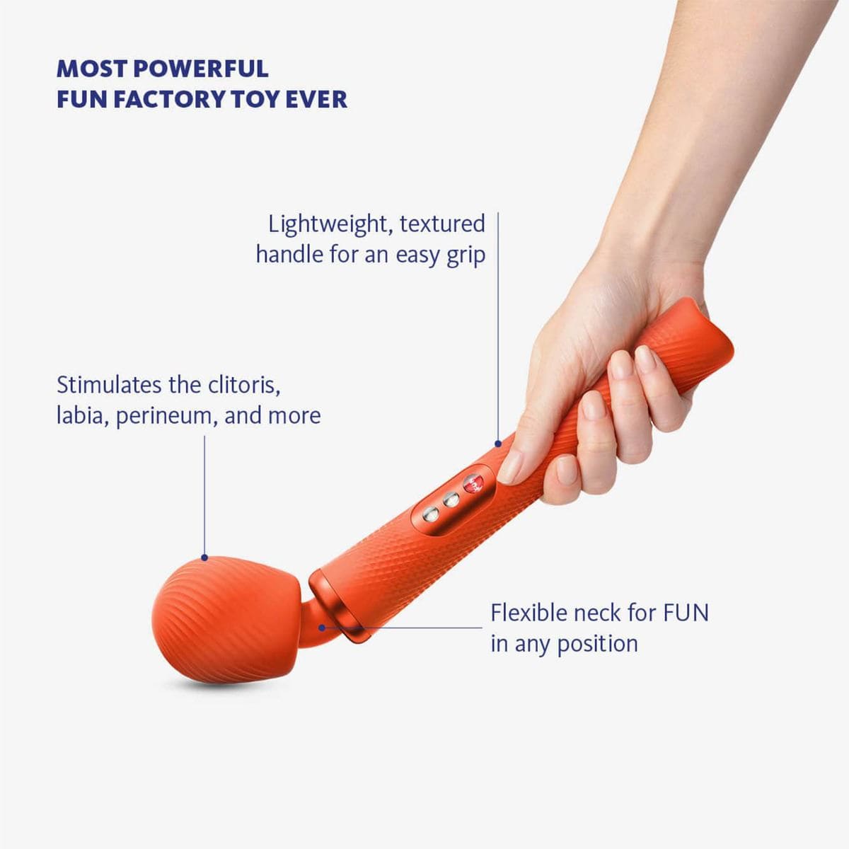vibrating cow toy Palm Power Waterproof Rechargeable Massager Wand, BMS main image 1