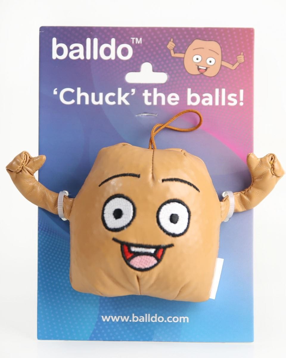 Balldo Balldo Chuck Toy - Scrotum Shaped Mascot & Novelty Key Chain