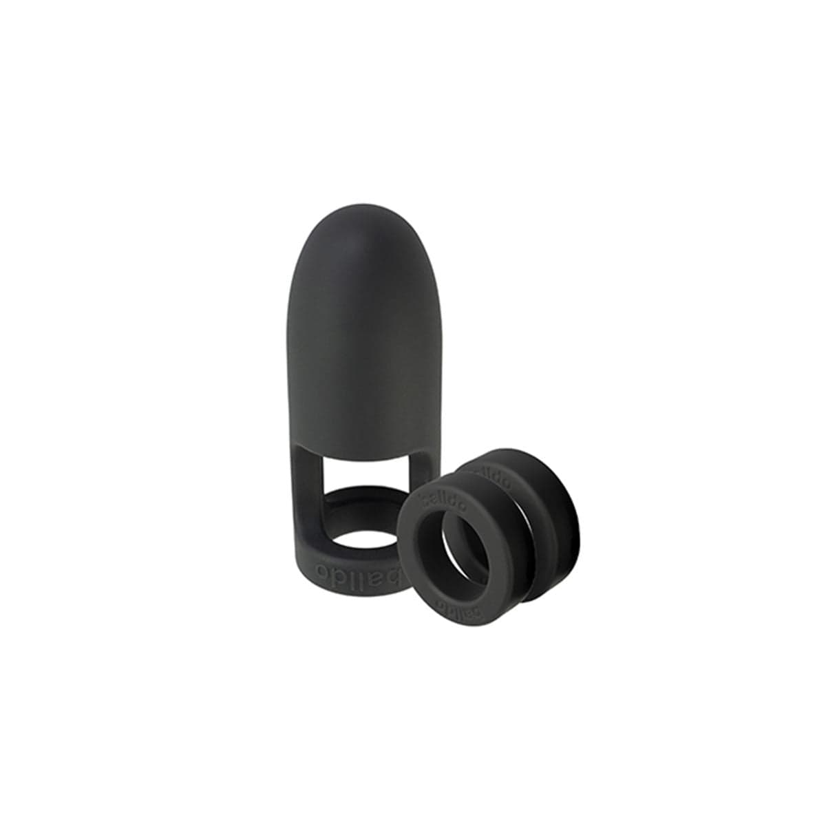 Balldo Cock Rings Balldo Viballdo Black - Vibrating Ball Sex Toy with 10 Program Motor Silicone