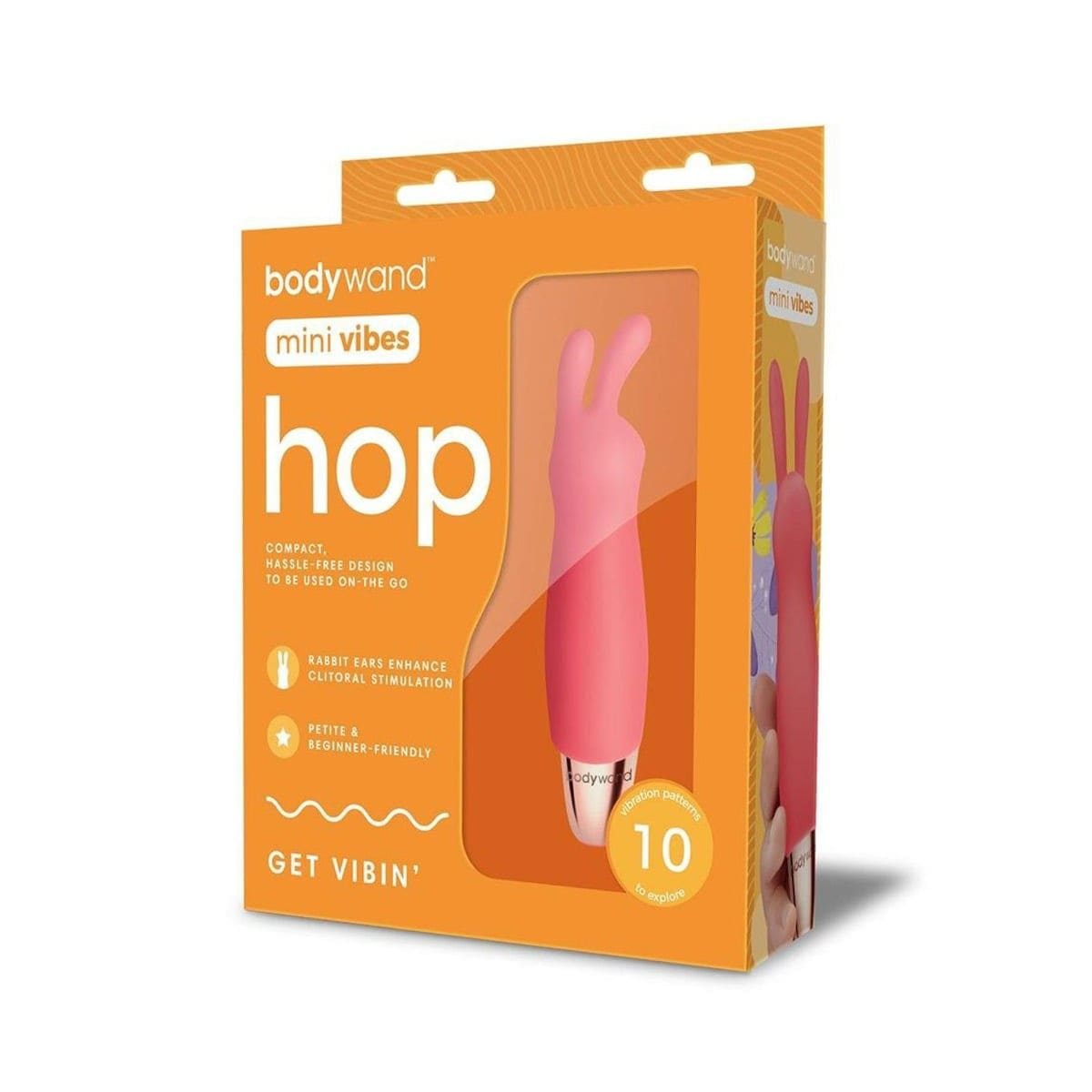 Bodywand Clitoral Vibrators Bodywand Mini Vibes Hop Vibrator Coral - multiple vibration modes