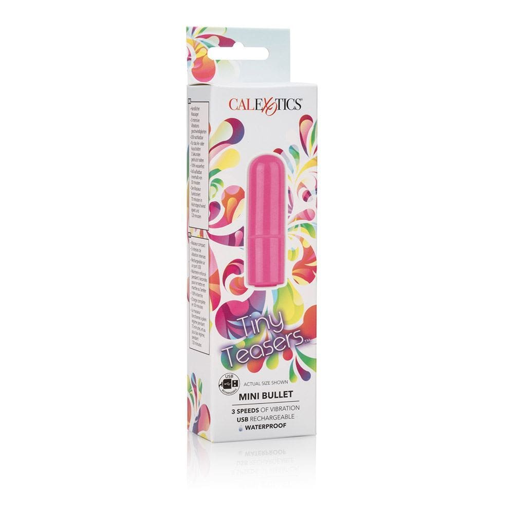 California Exotics Bullets Tiny Teasers Mini Bullet: Powerful 3 Speed Rechargeable Silicone Vibrator