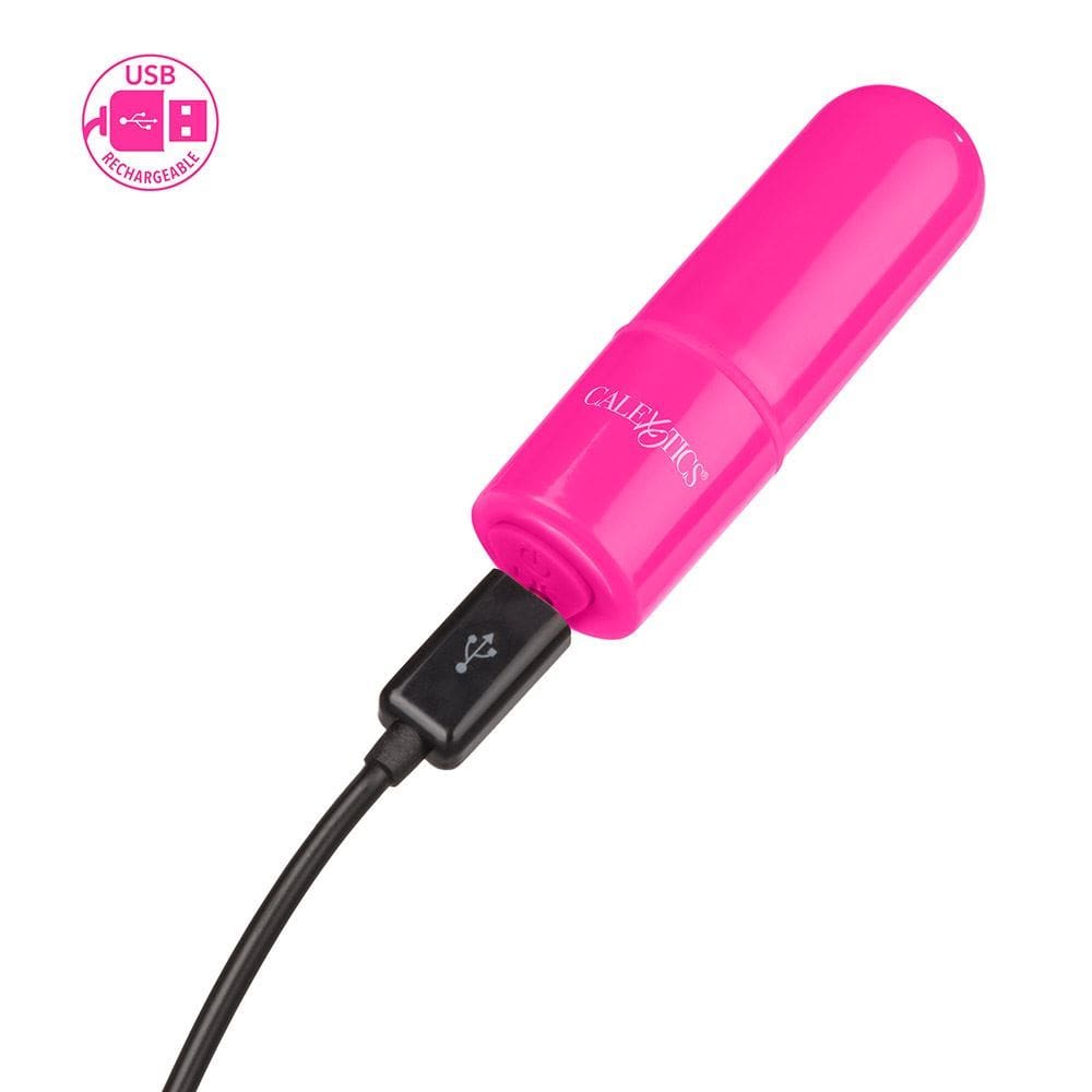 California Exotics Bullets Tiny Teasers Mini Bullet: Powerful 3 Speed Rechargeable Silicone Vibrator