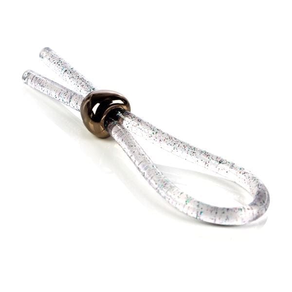 California Exotics Cock Rings CalExotics Adjustable Loop Enhancer - Clear Glitter Ring for Enhanced Pleasure