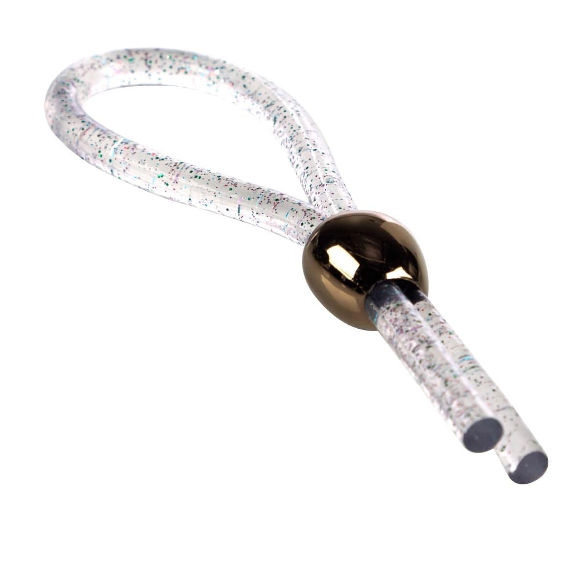 California Exotics Cock Rings CalExotics Adjustable Loop Enhancer - Clear Glitter Ring for Enhanced Pleasure