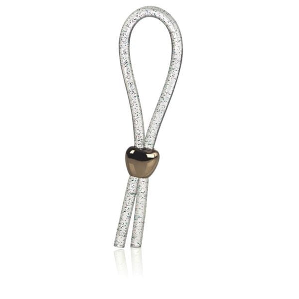 California Exotics Cock Rings CalExotics Adjustable Loop Enhancer - Clear Glitter Ring for Enhanced Pleasure