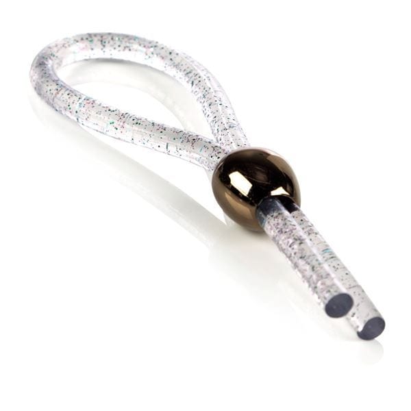 California Exotics Cock Rings CalExotics Adjustable Loop Enhancer - Clear Glitter Ring for Enhanced Pleasure