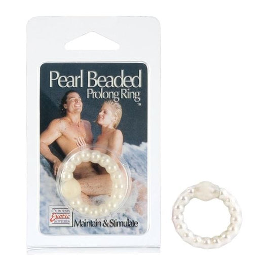 California Exotics Cock Rings CalExotics Pearl Bead Prolong Ring - Textured Stamina Support Waterproof