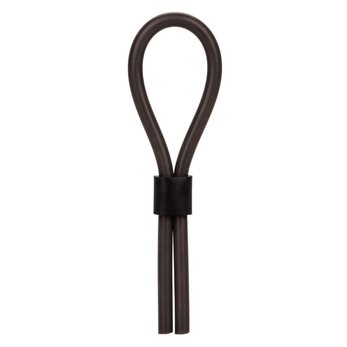 California Exotics Cock Rings CalExotics Silicone Stud Lasso - Adjustable Black Lasso Ring Silicone Adjustable