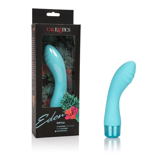 California Exotics G Spot Vibrator Eden Ripple Textured G Spot Vibrator - 10 Functions Silicone Waterproof