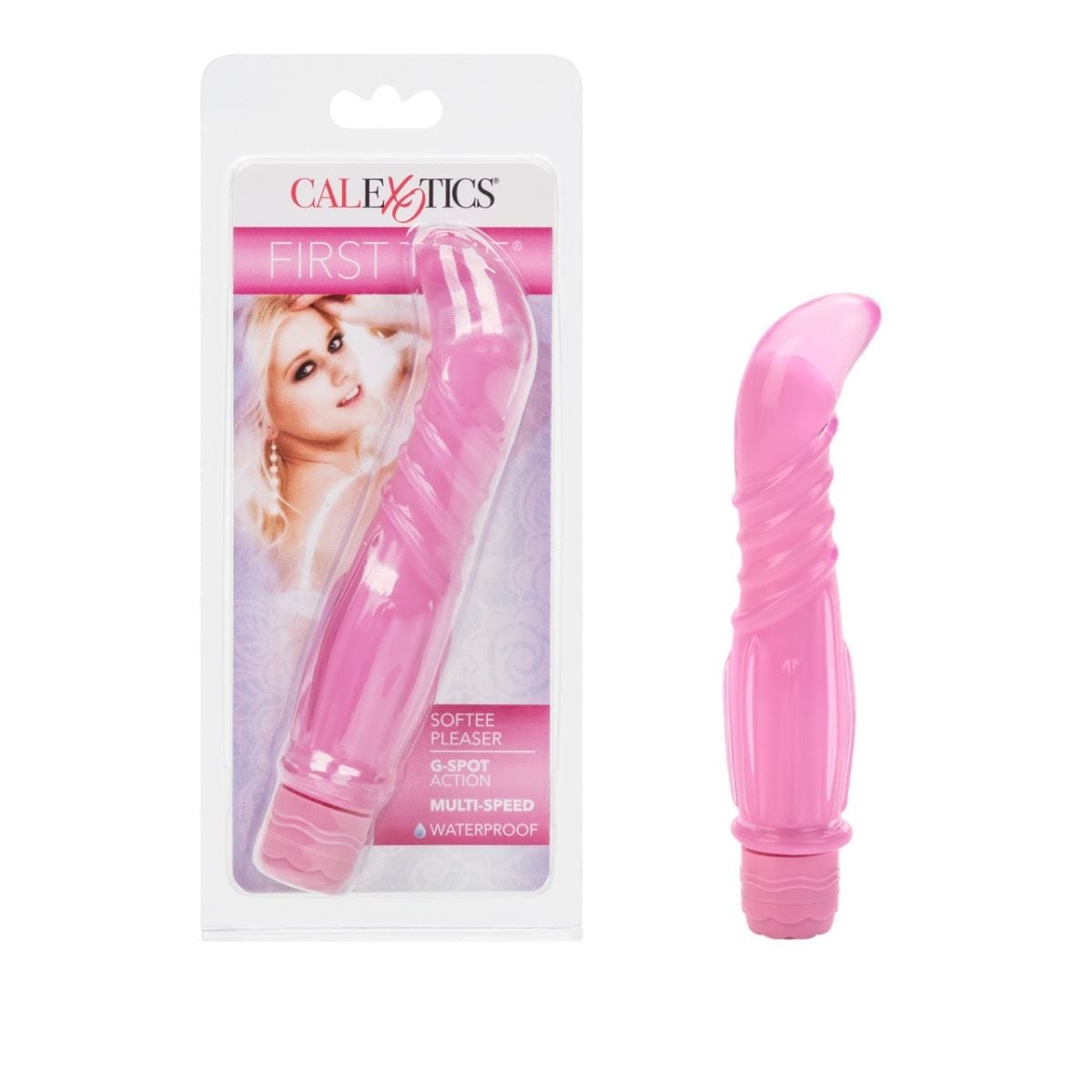 California Exotics G Spot Vibrator First Time Softee Pleaser Multi Speed G Spot Vibrator Waterproof Vibrating