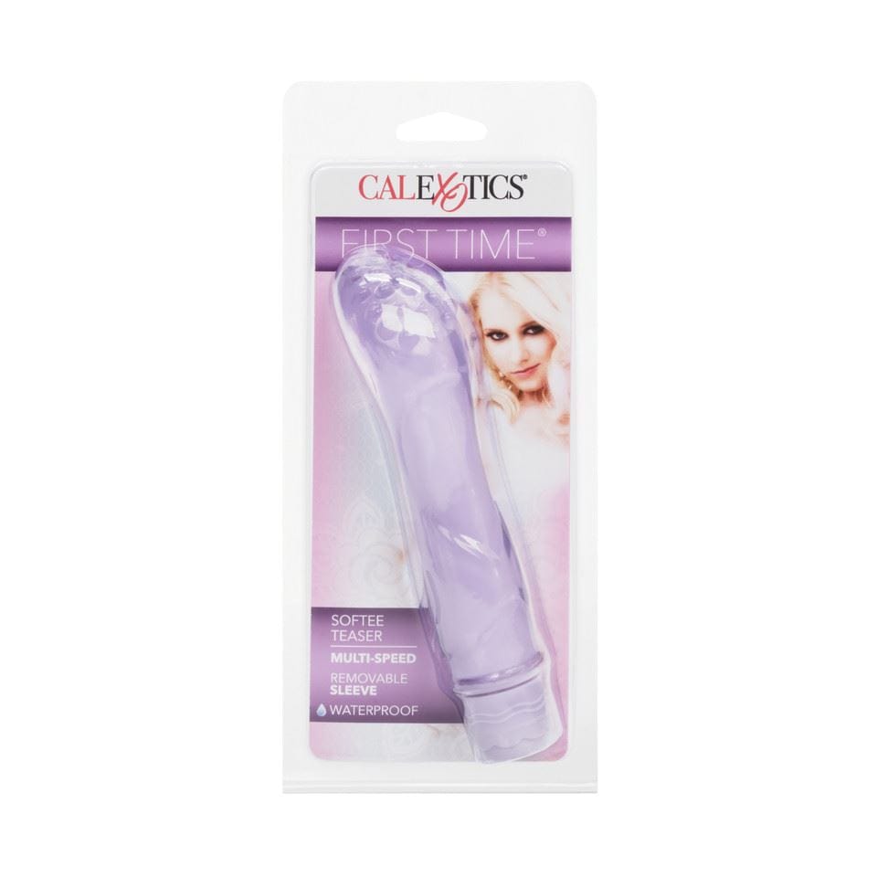 California Exotics G Spot Vibrator First Time Softee Teaser - Plush G Spot Vibrator Waterproof Vibrating Discreet