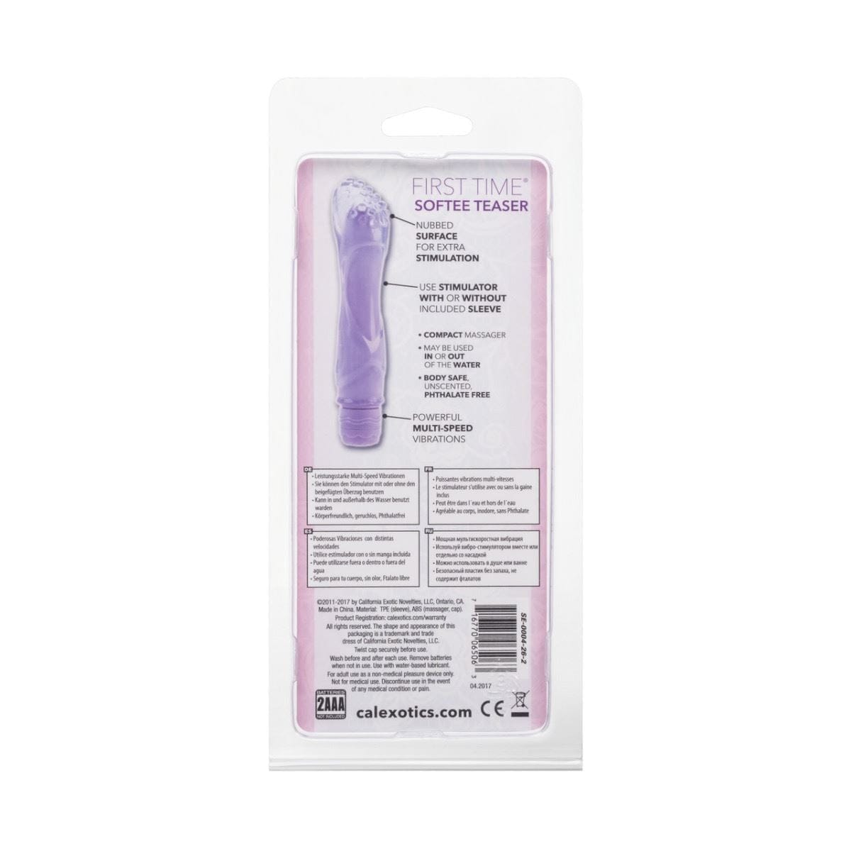 California Exotics G Spot Vibrator First Time Softee Teaser - Plush G Spot Vibrator Waterproof Vibrating Discreet