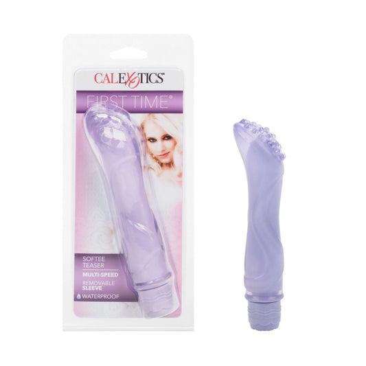 California Exotics G Spot Vibrator First Time Softee Teaser - Plush G Spot Vibrator Waterproof Vibrating Discreet