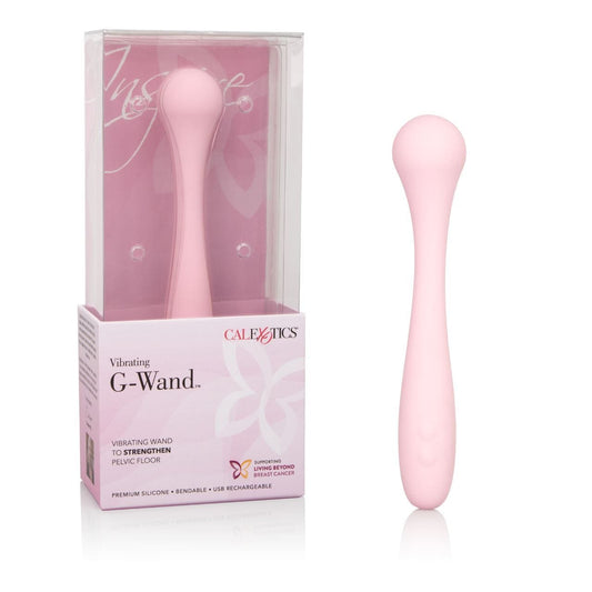California Exotics G Spot Vibrator Inspire Vibrating G-Wand - Curved 10?Function G?Spot Massager Silicone Vibrating