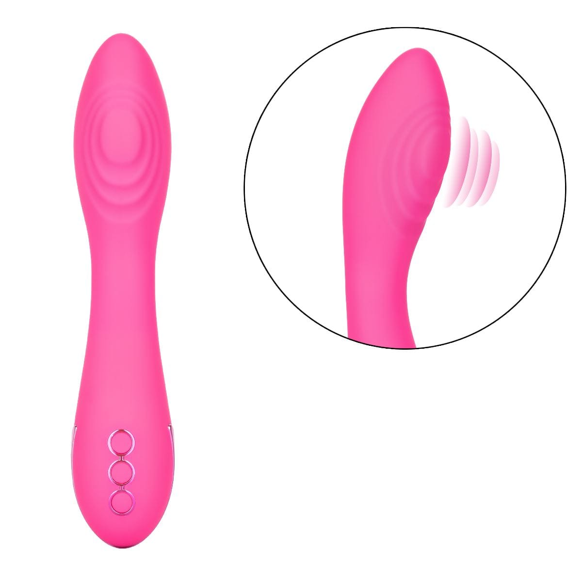 California Exotics G Spot Vibrator Surf City Centerfold Thumping G Spot Vibrator Silicone Waterproof Vibrating