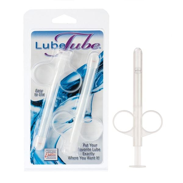 California Exotics Lubricant Lube Tube Applicator Clear - Precision Lubricant Syringe 2?Pack Silicone