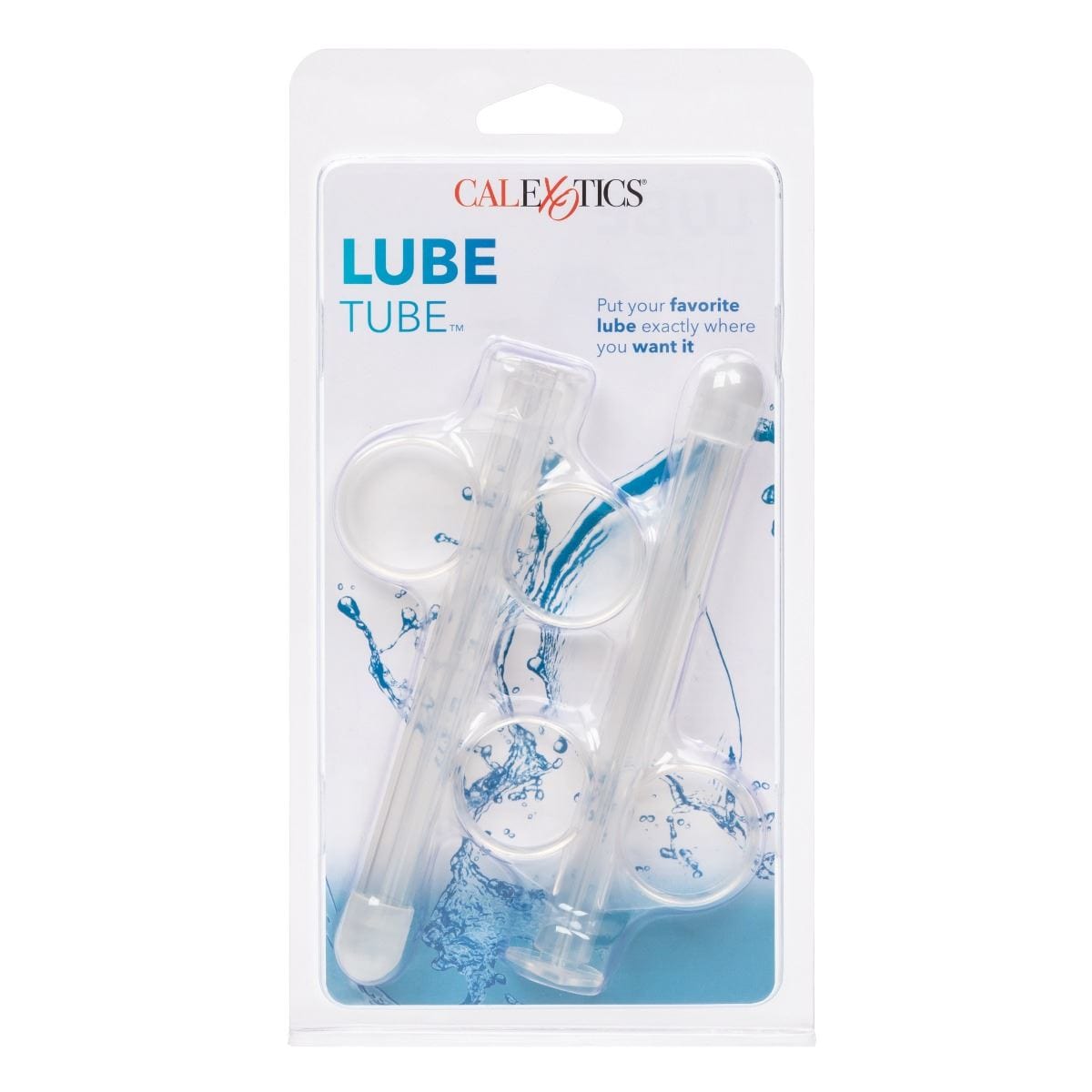 California Exotics Lubricant Lube Tube Applicator Clear - Precision Lubricant Syringe 2?Pack Silicone
