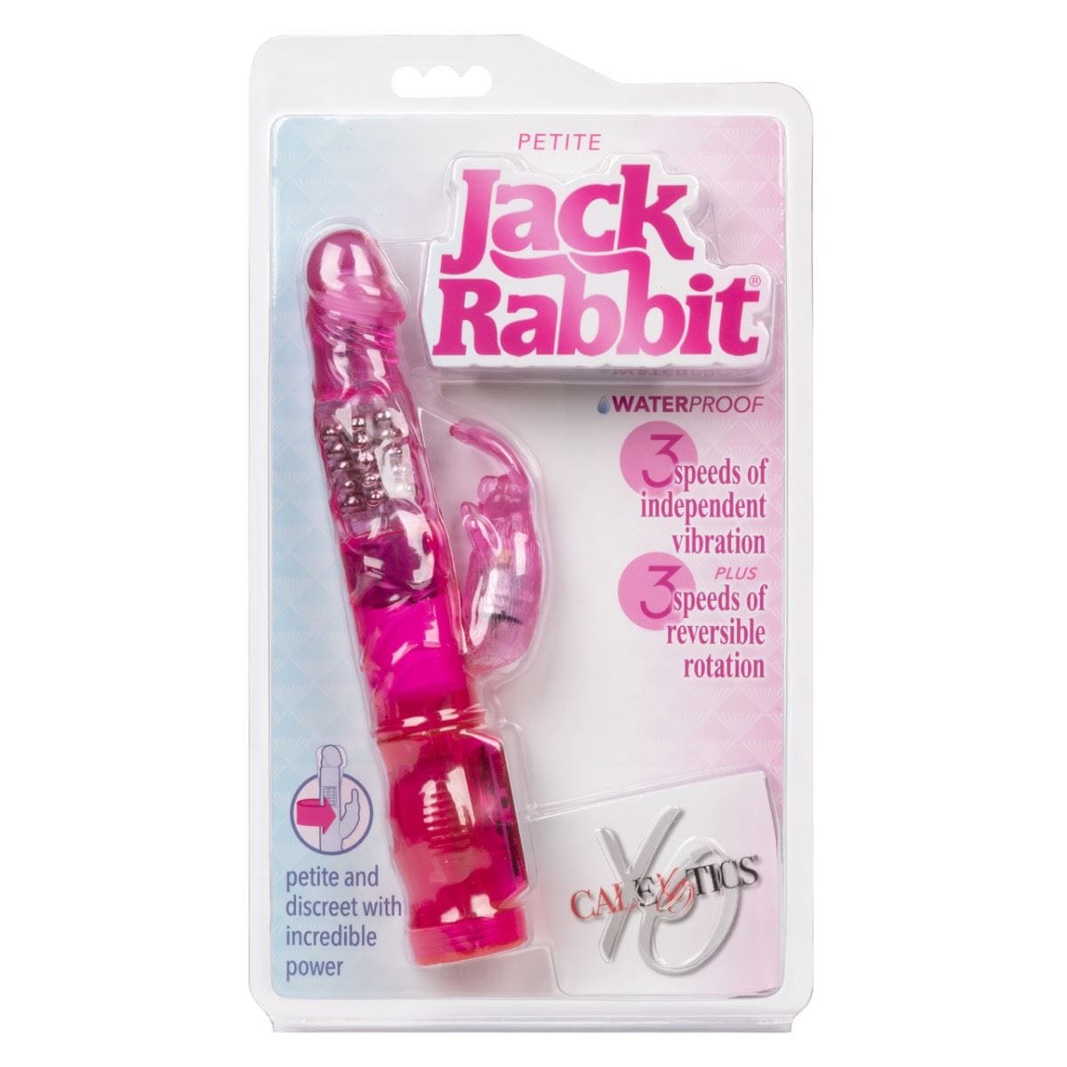 California Exotics Rabbit Vibrators CalExotics Petite Jack Rabbit - Pink Dual-Stim Rabbit Vibrator Waterproof