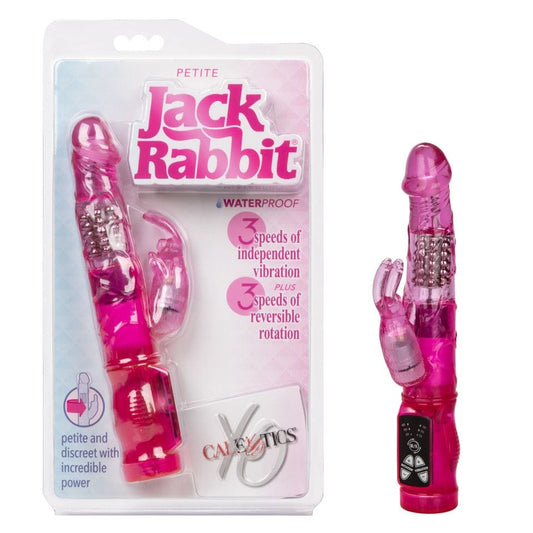 California Exotics Rabbit Vibrators CalExotics Petite Jack Rabbit - Pink Dual-Stim Rabbit Vibrator Waterproof