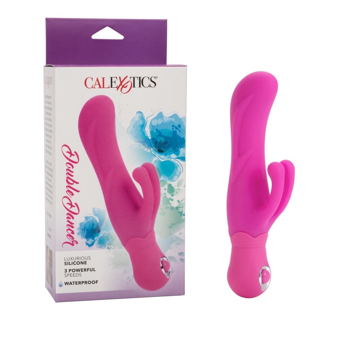 California Exotics Realistic Vibrators CalExotics Double Dancer: Pink Waterproof Dual-Action Vibrator for G-Spot Stimulation