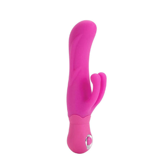 California Exotics Realistic Vibrators CalExotics Double Dancer: Pink Waterproof Dual-Action Vibrator for G-Spot Stimulation