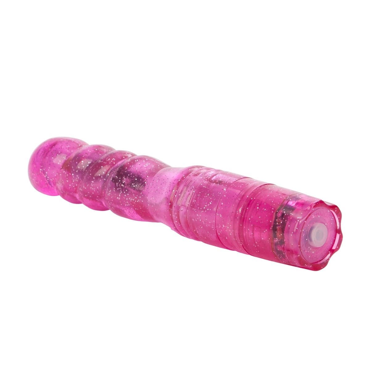 California Exotics Realistic Vibrators CalExotics Sparkle Softees Swirl: Waterproof Soft Swirled Vibrator with Multi-Speed Vibrations
