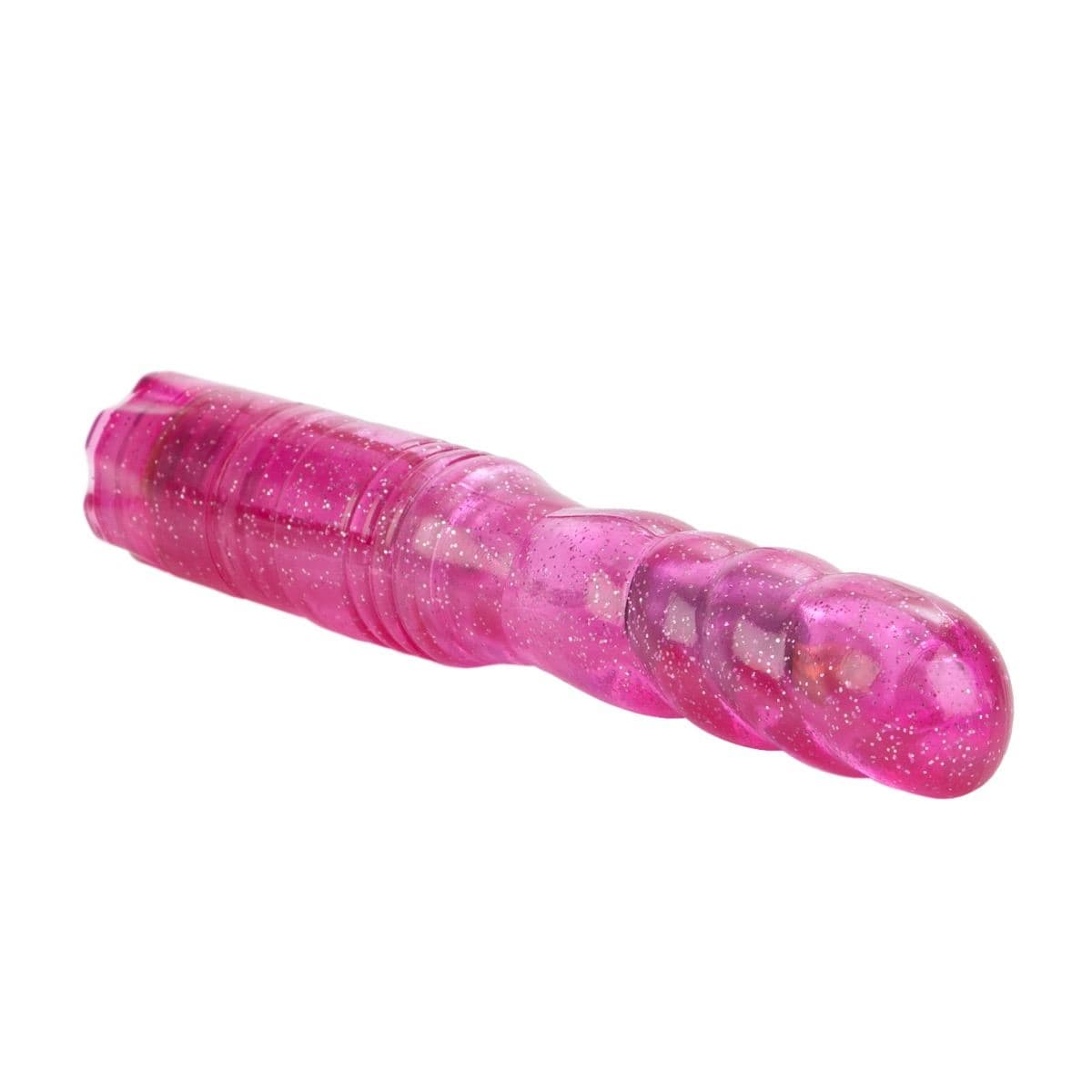 California Exotics Realistic Vibrators CalExotics Sparkle Softees Swirl: Waterproof Soft Swirled Vibrator with Multi-Speed Vibrations