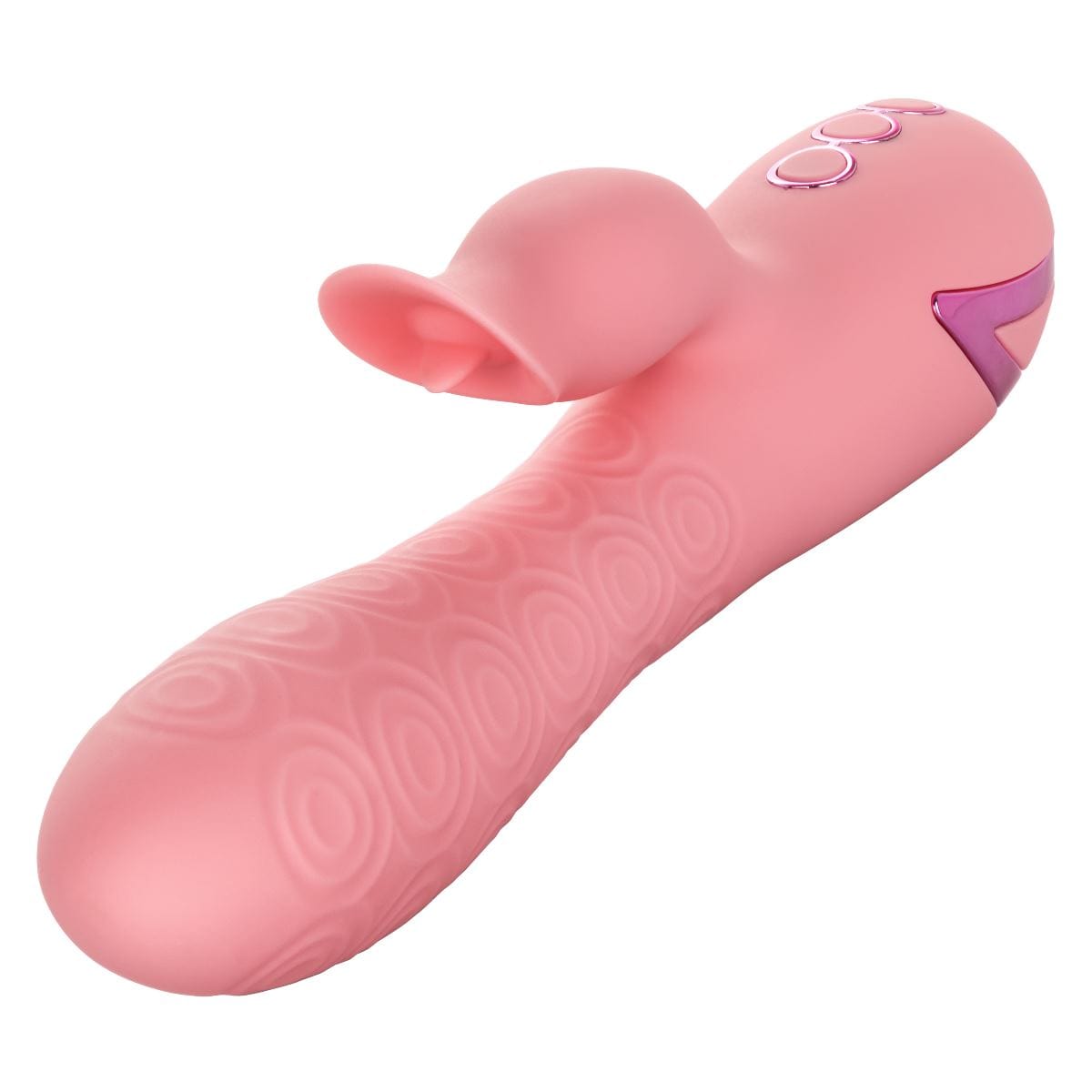 California Exotics Realistic Vibrators Pasadena Player Rotating Vibrator with Flickering Teaser: Waterproof Silicone Dual-Stimulation Vibe