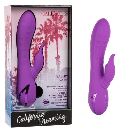 California Exotics Realistic Vibrators Valley Vamp Swinging Vibrator with Rhythmic Teaser