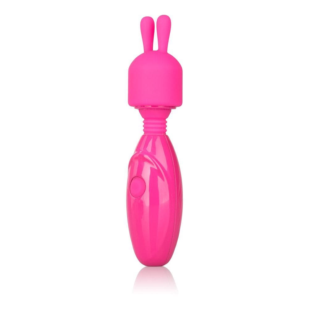 California Exotics Wand Vibrators Tiny Teasers Bunny - Rechargeable 3 Speed Mini Wand with Removable Tip Vibrating
