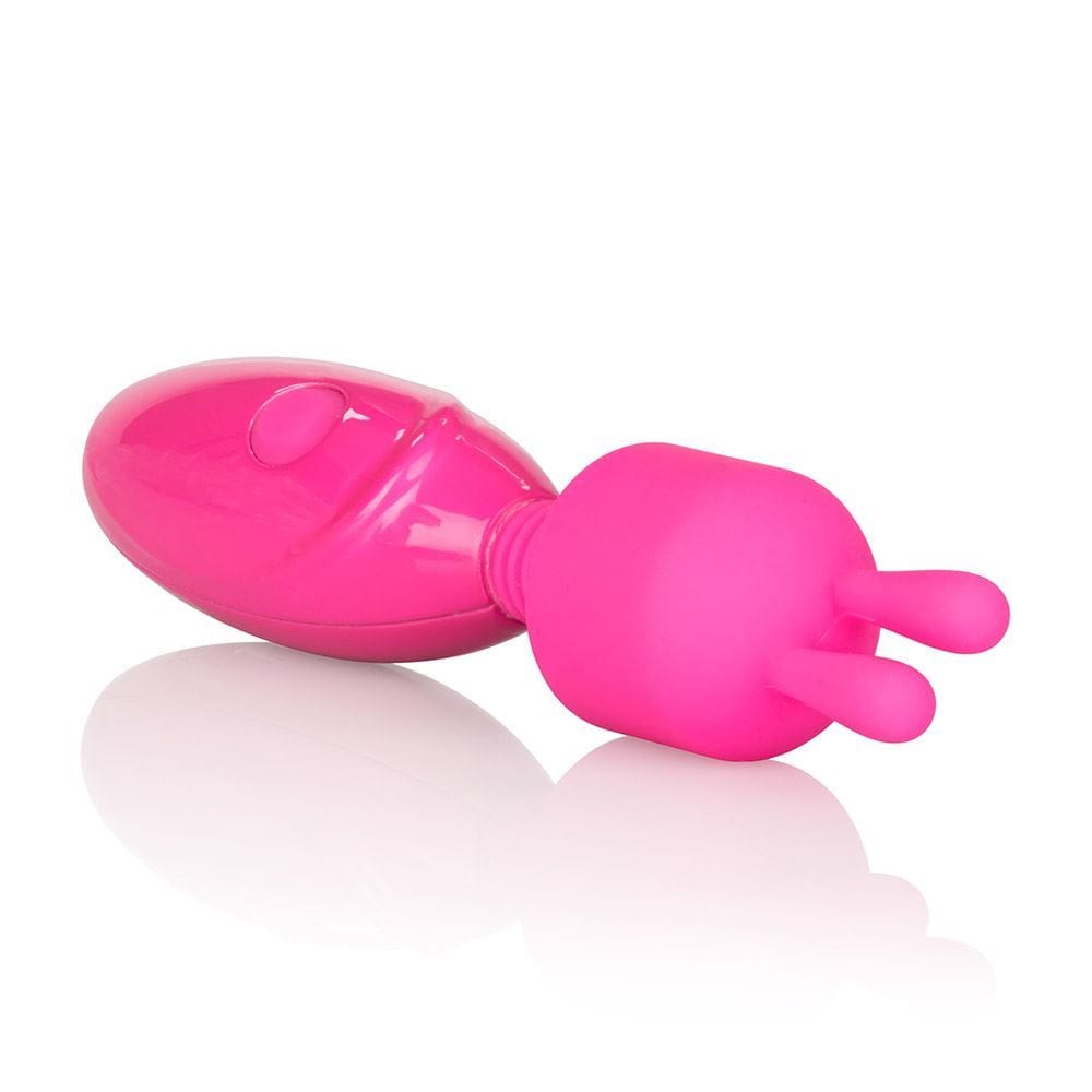 California Exotics Wand Vibrators Tiny Teasers Bunny - Rechargeable 3 Speed Mini Wand with Removable Tip Vibrating