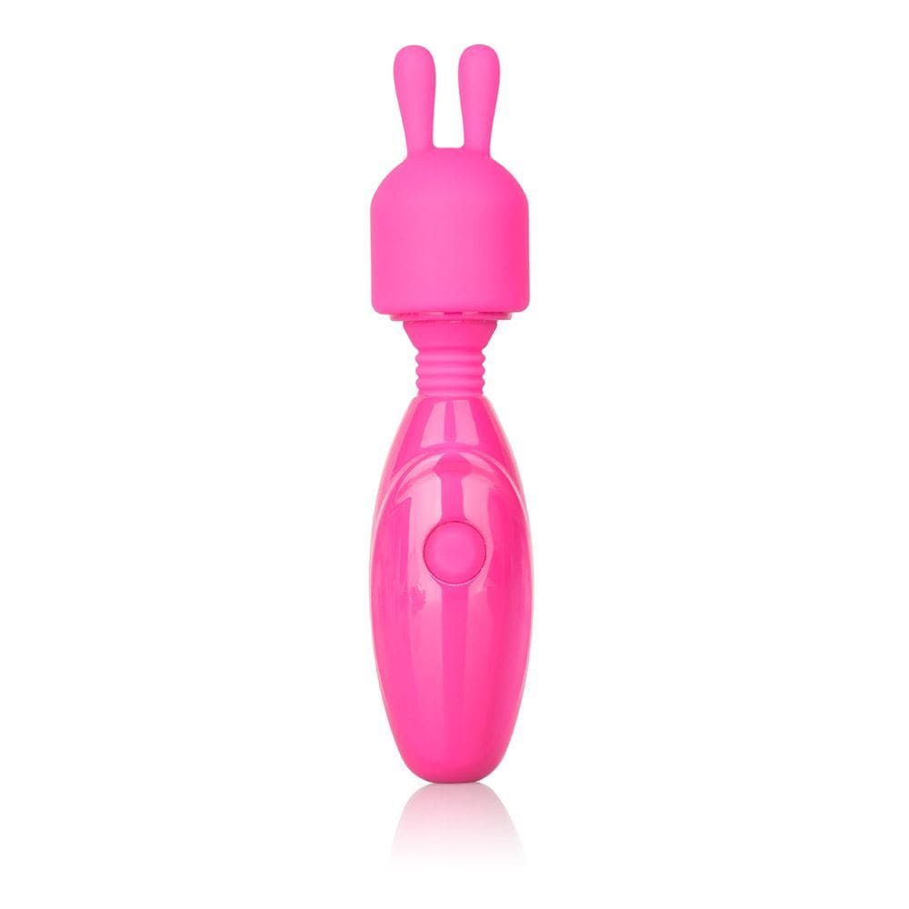 California Exotics Wand Vibrators Tiny Teasers Bunny - Rechargeable 3 Speed Mini Wand with Removable Tip Vibrating