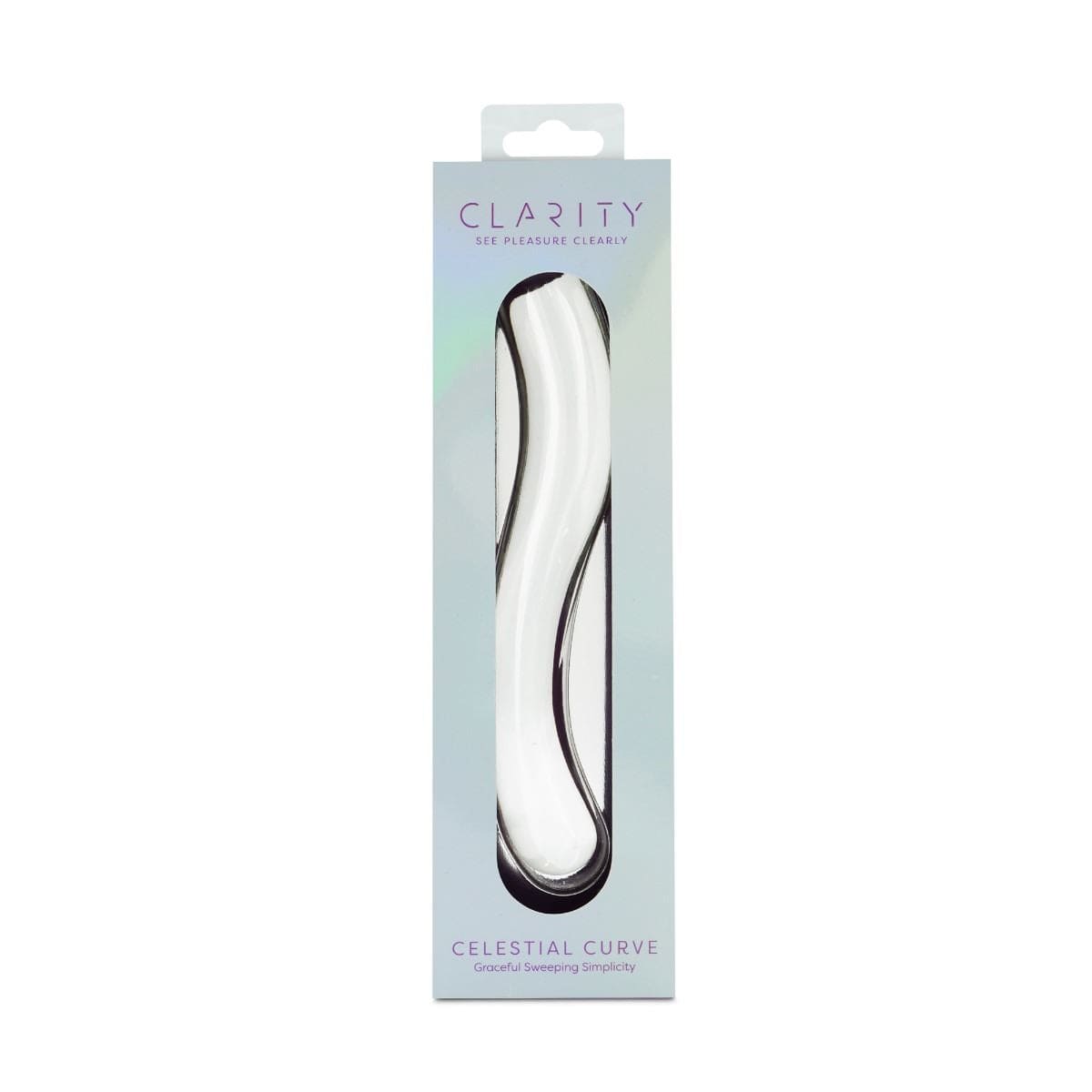 Clarity Realistic Dildos Clarity Celestial Curve Glass Dildo - Double Ended & Curved Couples