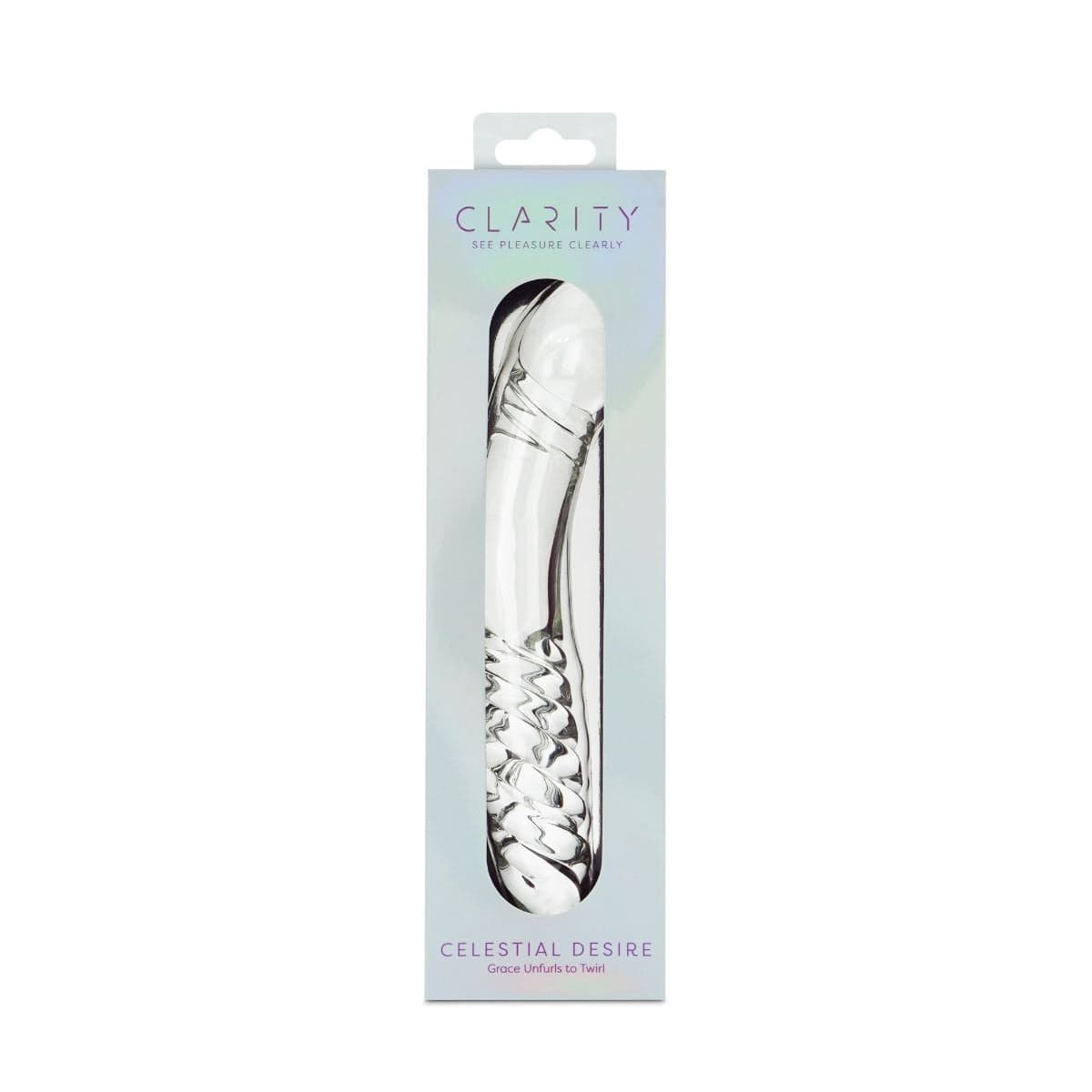 Clarity Realistic Dildos Clarity Celestial Desire Double Ended Glass Dildo: 7.4 Inch Deep Pleasure for Versatile Play