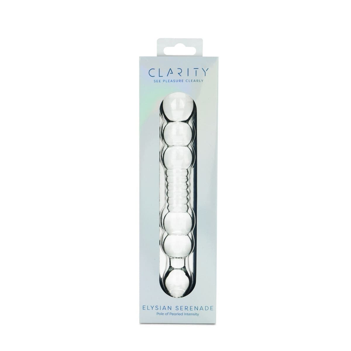 Clarity Realistic Dildos Clarity Elysian Serenade Glass Dildo: 191mm Curved Pleasure Wand for Couples