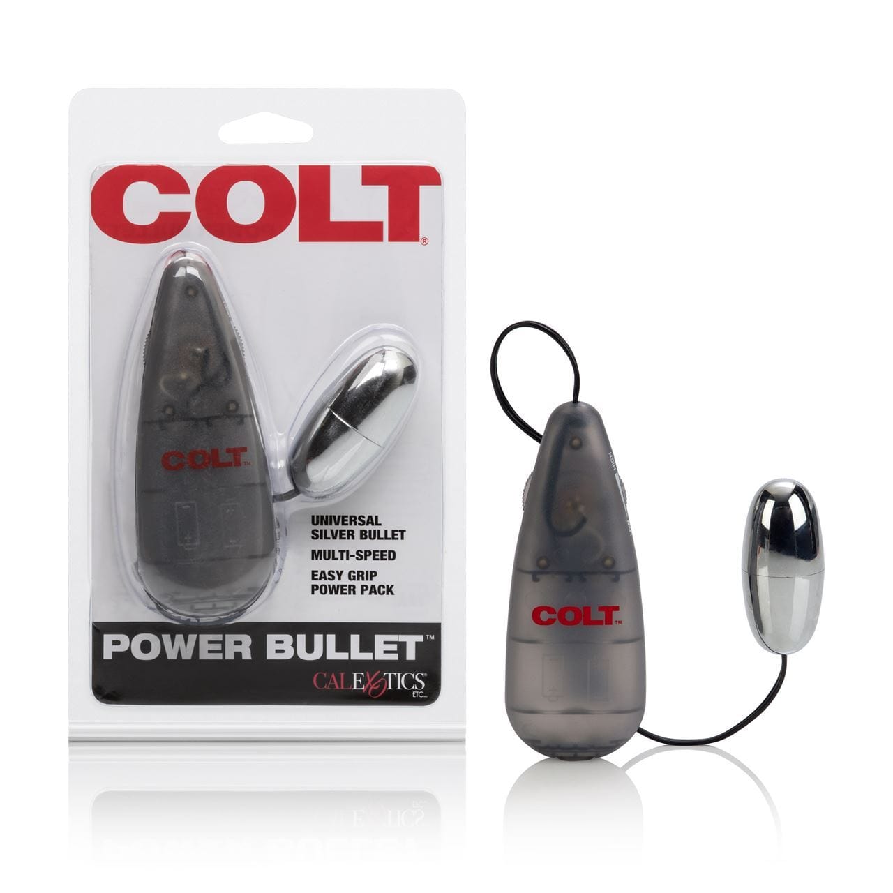 COLT Bullets COLT Multi Speed Power Pak Bullet: Wired Silver Bullet Vibrator