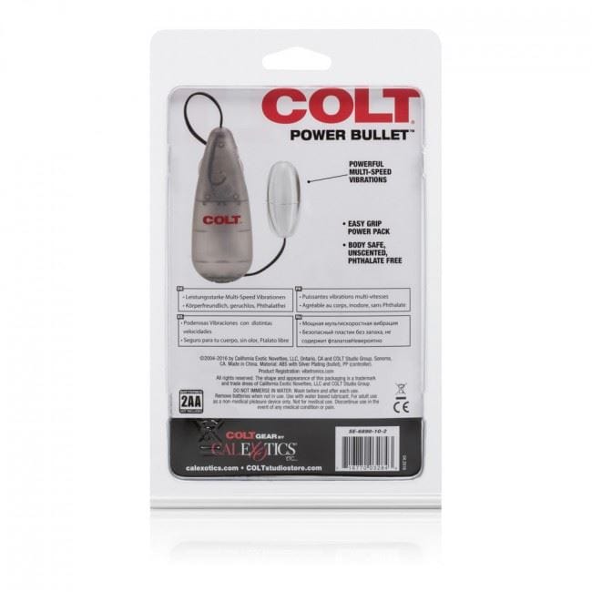 COLT Bullets COLT Multi Speed Power Pak Bullet: Wired Silver Bullet Vibrator