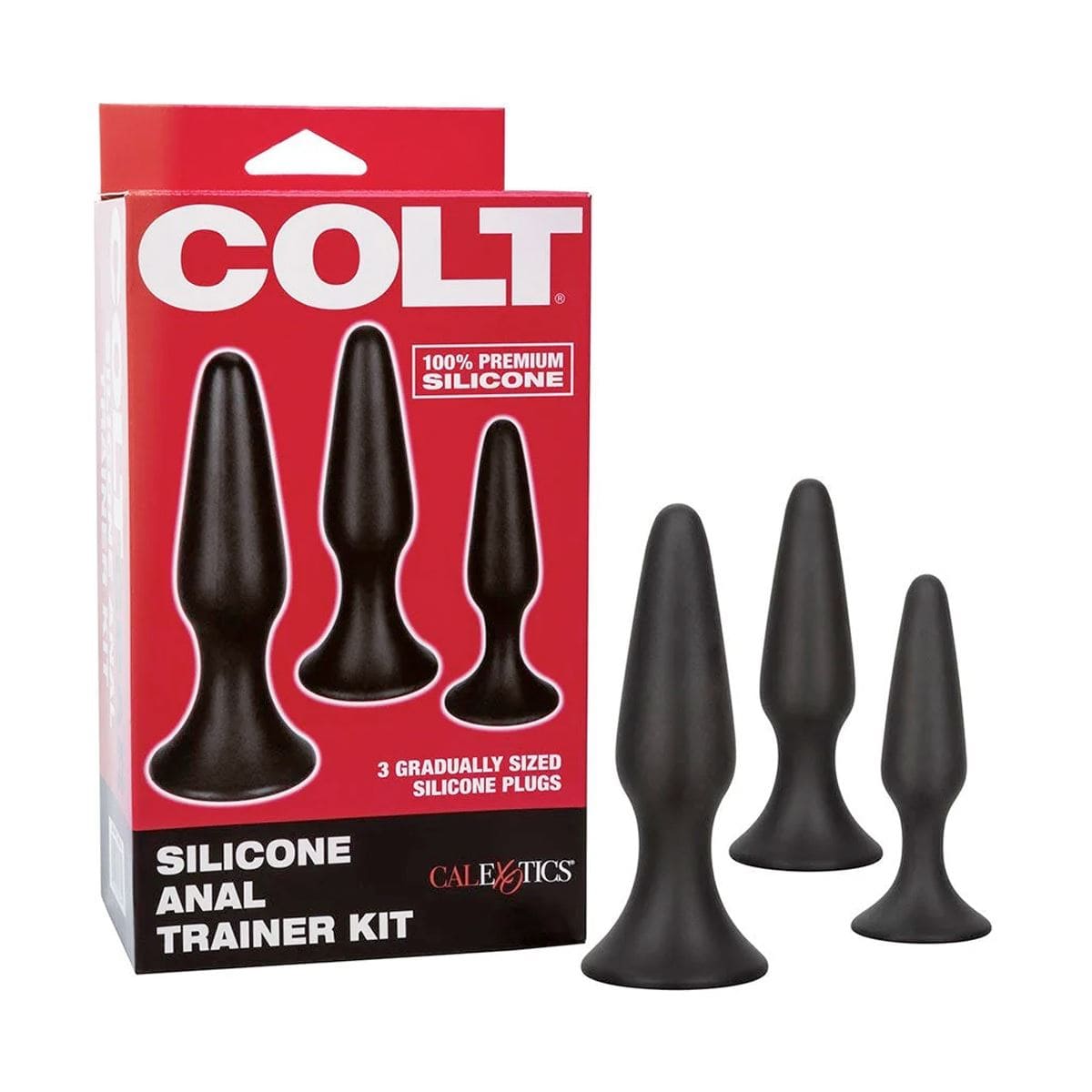 COLT Butt Plugs COLT Silicone Anal Trainer Kit: 3 Piece Graduated Plug Set