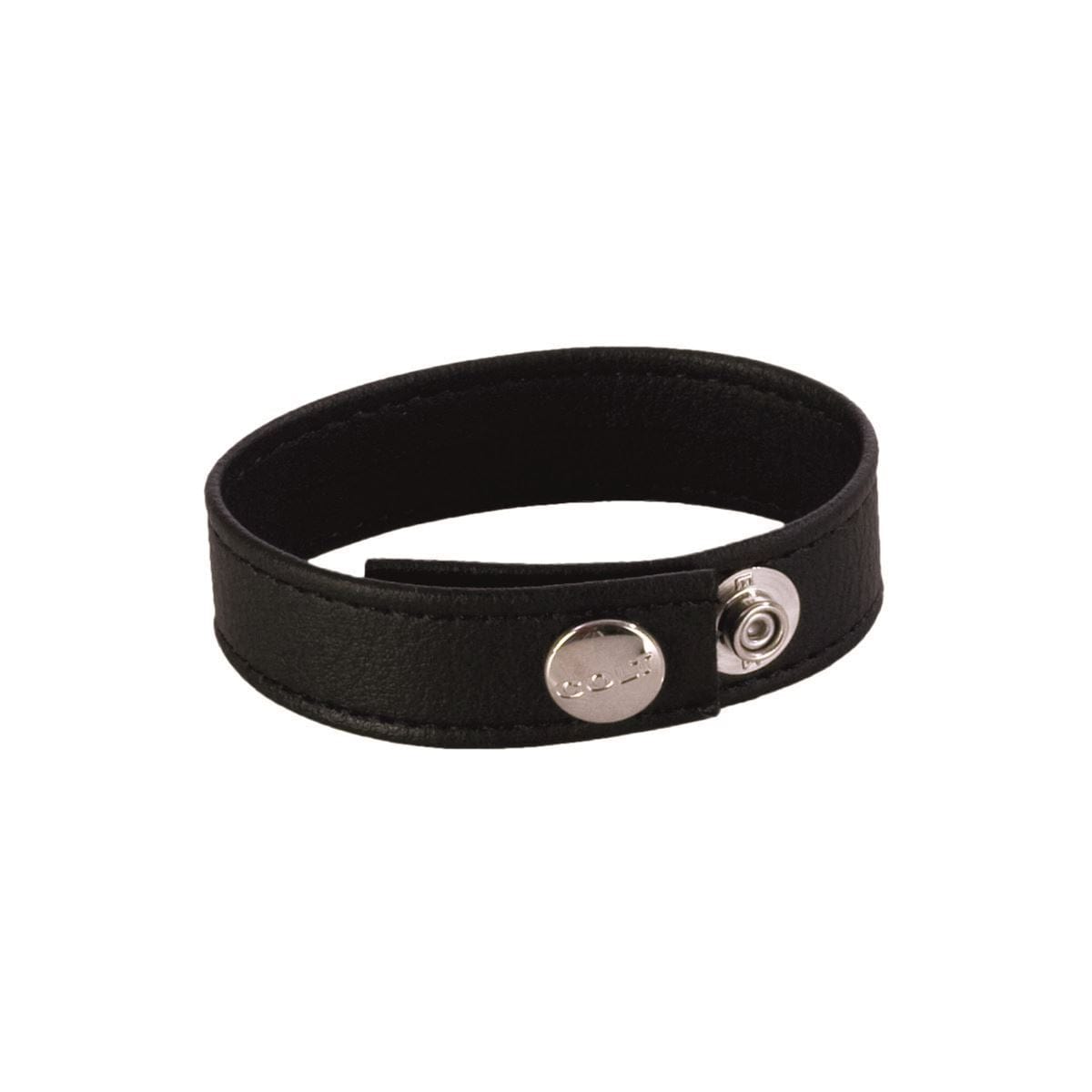 COLT Cock Rings COLT Adjustable 3 Snap Leather Strap: Classic Leather Cock Ring for Enhanced Erection Support