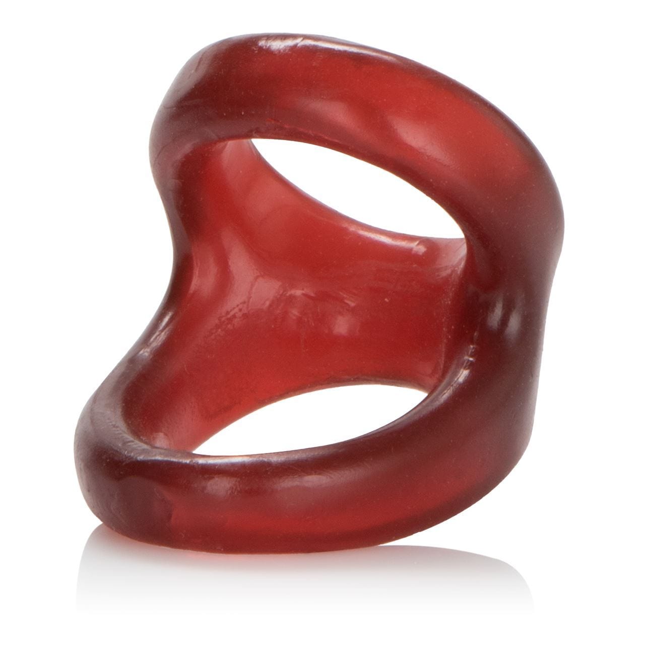 COLT Cock Rings COLT Snug Tugger Red - Stretchy Double Ring with Ball Support Couples