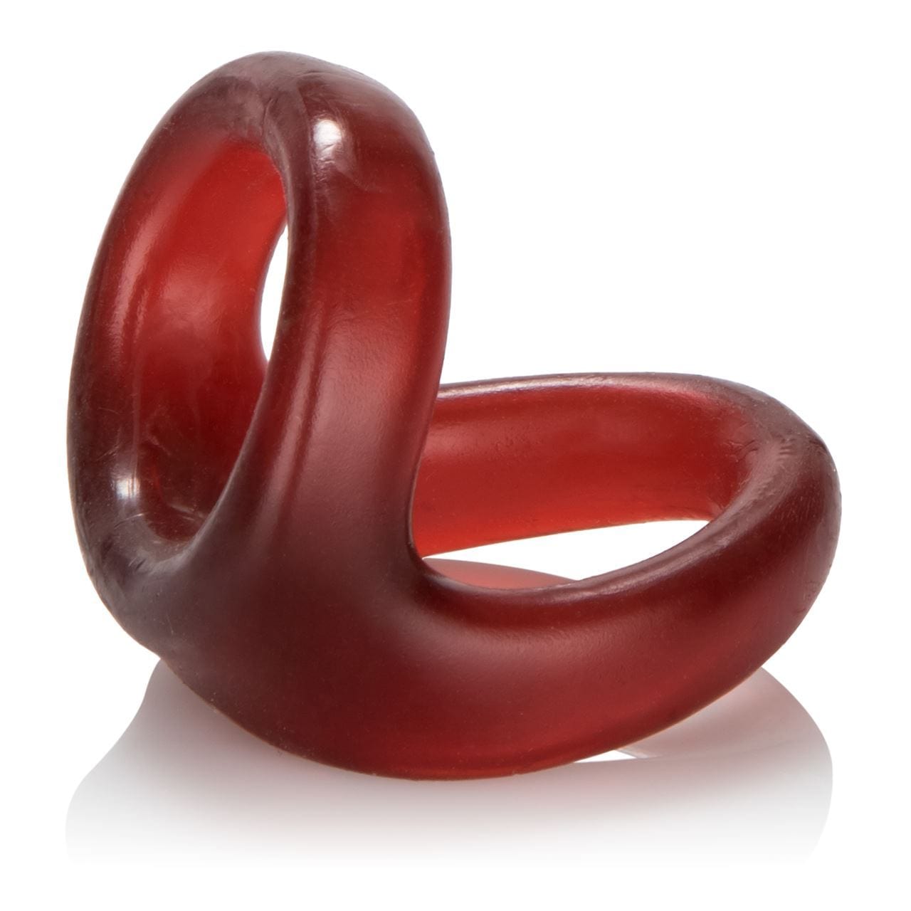 COLT Cock Rings COLT Snug Tugger Red - Stretchy Double Ring with Ball Support Couples