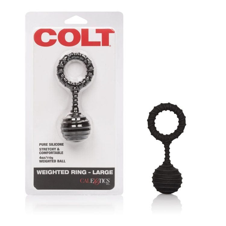 COLT Cock Rings COLT Weighted Ring Large - Textured Silicone Cock Ring with Weight Silicone