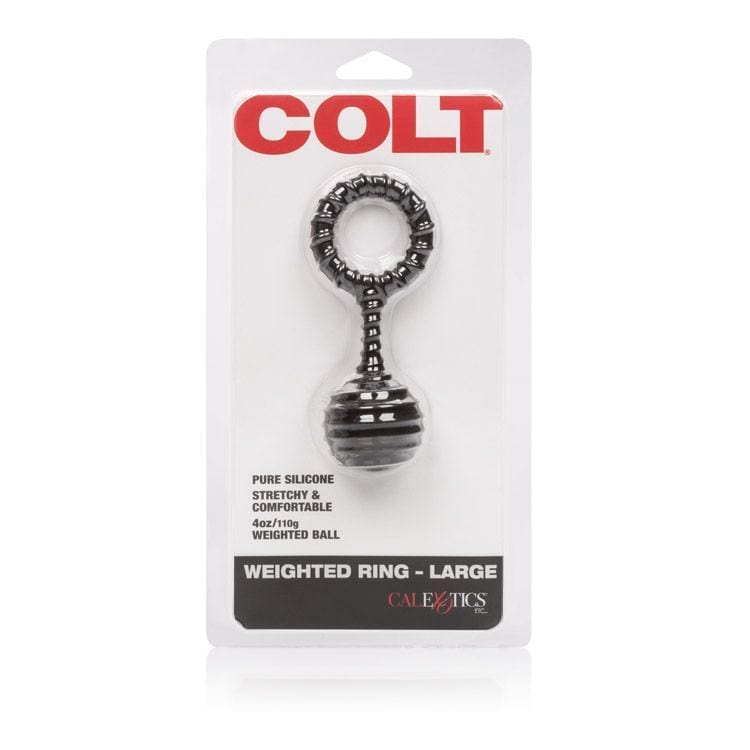 COLT Cock Rings COLT Weighted Ring Large - Textured Silicone Cock Ring with Weight Silicone