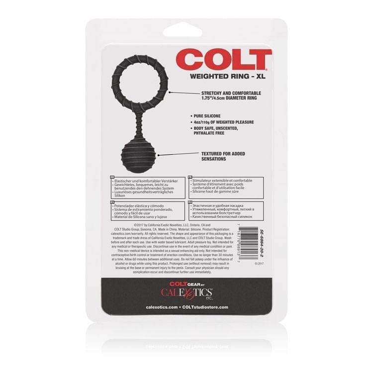 COLT Cock Rings COLT Weighted Ring XL - Extra Large Weighted Silicone Cock Ring Silicone