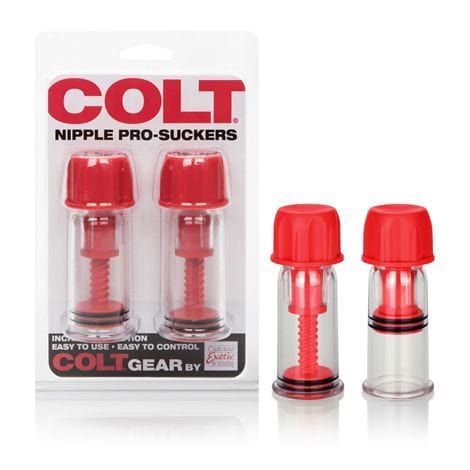 COLT Nipple Clamps COLT Nipple Pro Suckers Red - Adjustable Nipple Suckers Silicone Adjustable