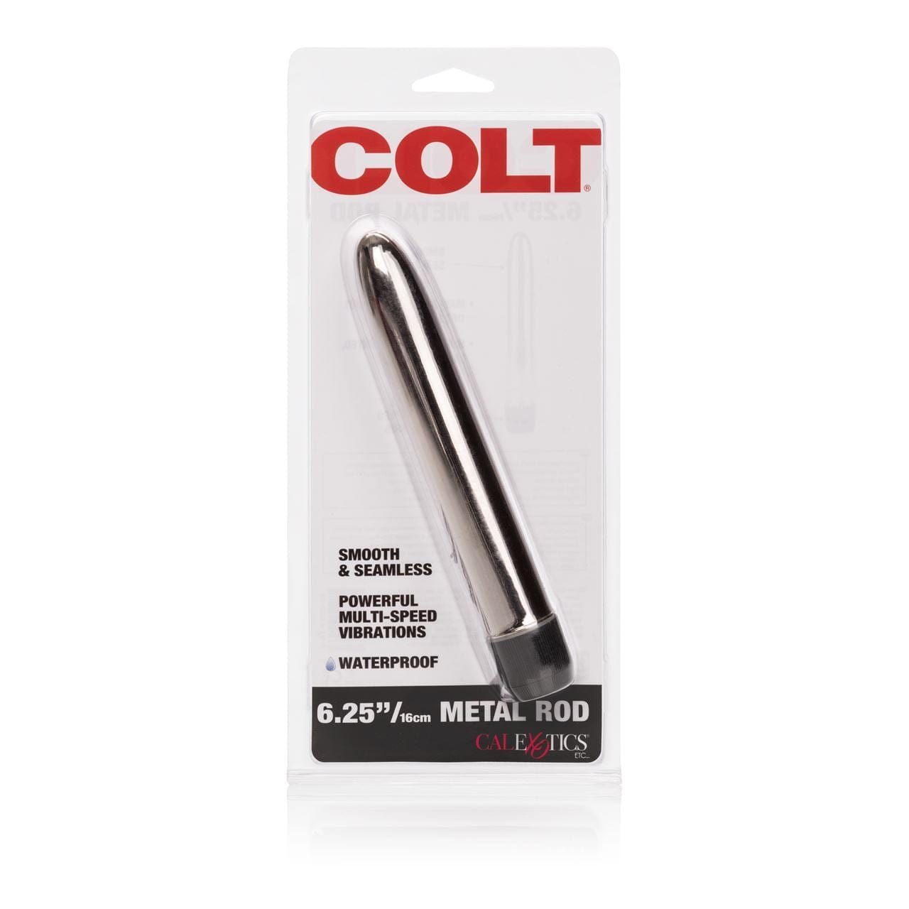 COLT Realistic Vibrators COLT 6.25" Metal Rod: Sleek Multi-Speed Metallic Vibrator for Ultimate Pleasure