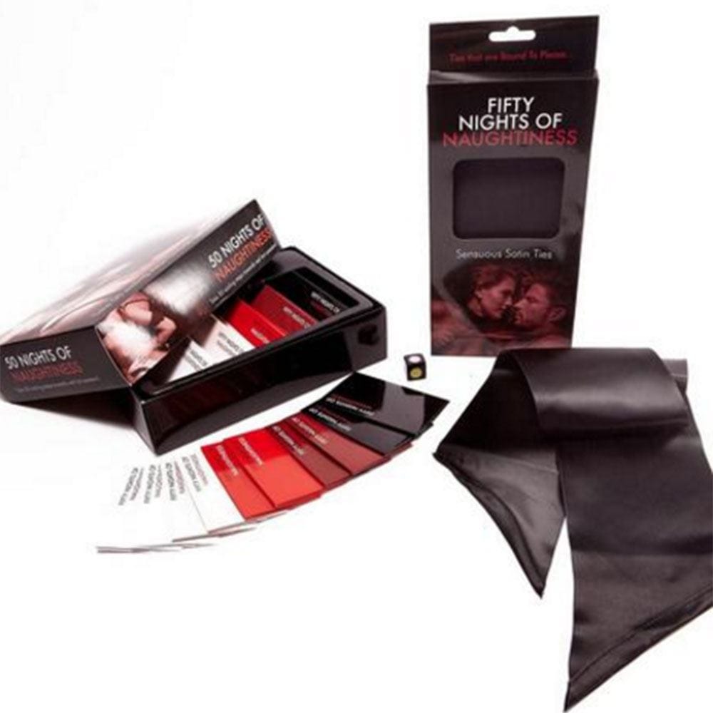 Creative Conceptions LTD Fifty Nights of Naughtiness Bundle - Game & Satin Ties
