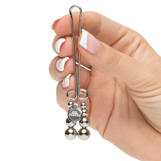 Creative Conceptions LTD Fifty Shades Darker Just Sensation Beaded Clitoral Clamp | Adjustable Beaded Clitoral Clamp