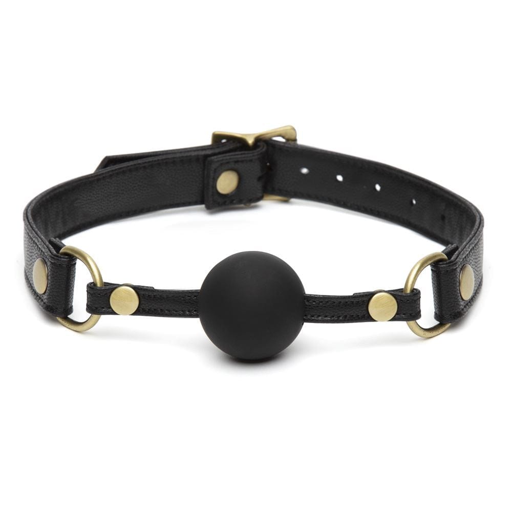 Creative Conceptions LTD Fifty Shades of Grey Leather Ball Gag Silicone Adjustable