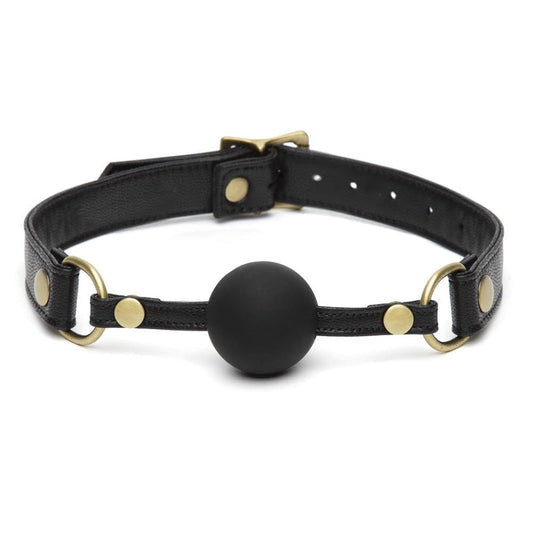 Creative Conceptions LTD Fifty Shades of Grey Leather Ball Gag Silicone Adjustable